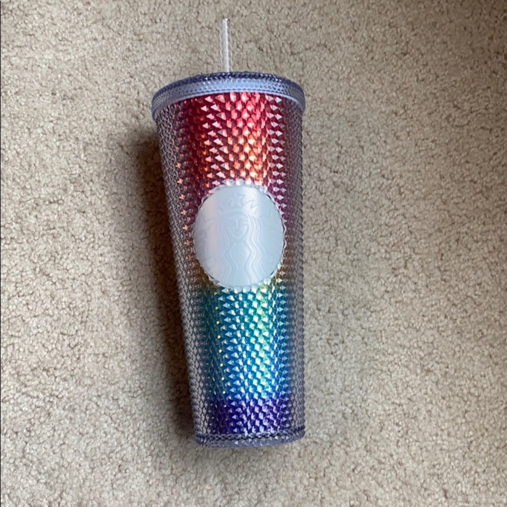 Rainbow pride studded cup